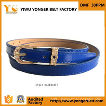 Fashion New Style Elegant Western Rhinestone Leather Belts with PU Leather for Garment